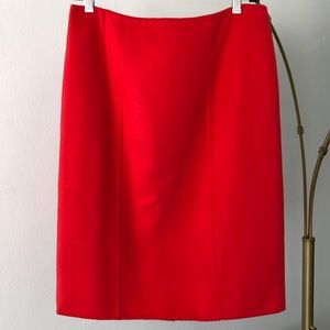 Carolina Herrera for Bergdorf Goodman red skirt